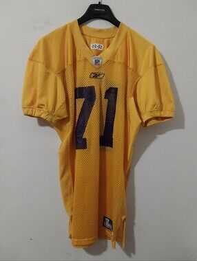 Reebok 2002 Game Issue Minnisota Vikings David Dixon Gold Mesh Practice Jersey
